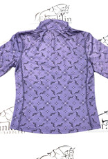 Kerrits Kerrits Kids First Level Quarter Zip Fleece Tech Top Violet Dawn Horse Quadrille