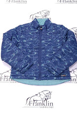 Kerrits Kerrits Kids Ride The Wind Reversible Quilted Jacket Lapis/Aqualuxe
