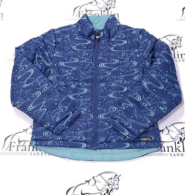 Kerrits Kerrits Kids Ride The Wind Reversible Quilted Jacket Lapis/Aqualuxe