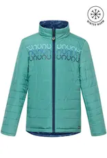 Kerrits Kerrits Kids Ride The Wind Reversible Quilted Jacket Lapis/Aqualuxe