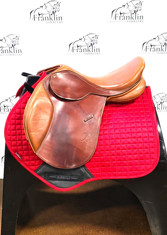 Bates Bates Caprilli Close Contact Jumping Saddle 17" Seat Consignment #831