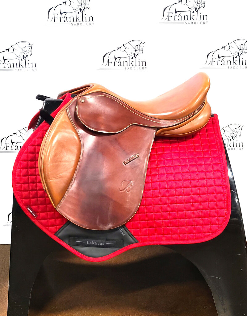 Bates Bates Caprilli Close Contact Jumping Saddle 17" Seat Consignment #831