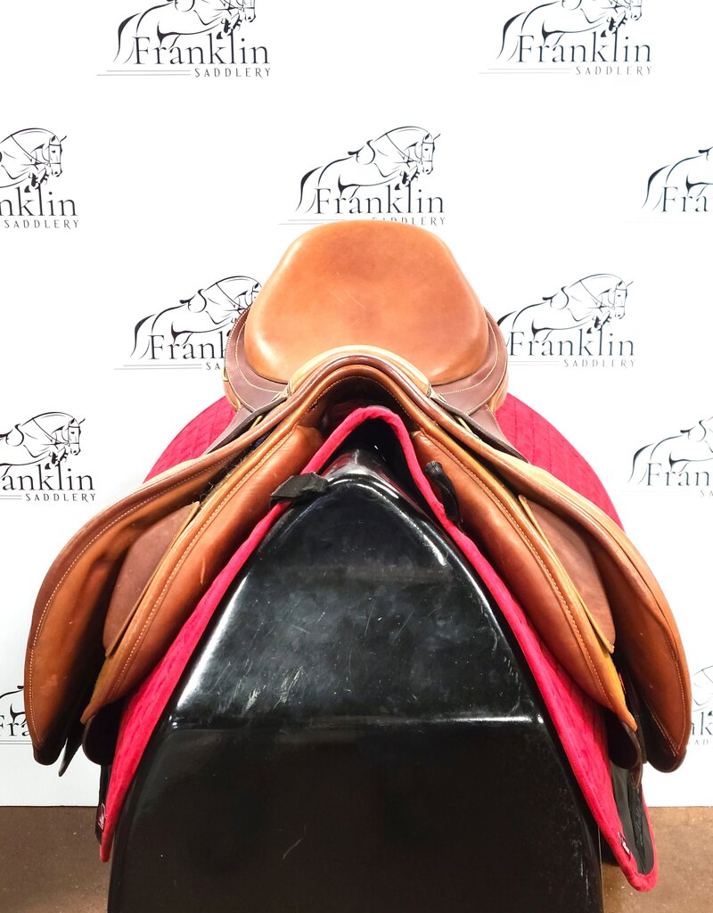 Bates Bates Caprilli Close Contact Jumping Saddle 17" Seat Consignment #831