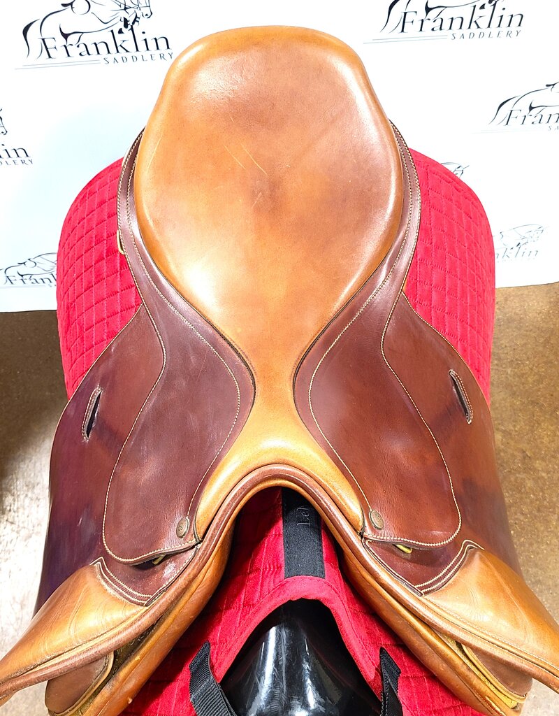 Bates Bates Caprilli Close Contact Jumping Saddle 17" Seat Consignment #831