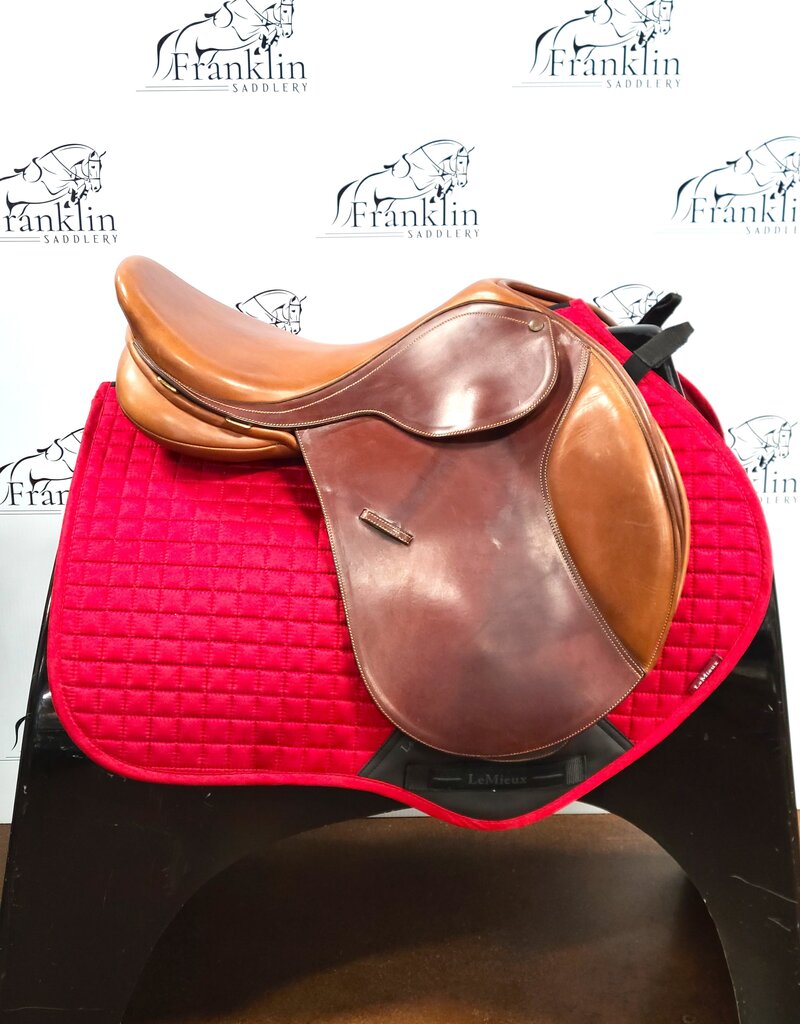 Bates Bates Caprilli Close Contact Jumping Saddle 17" Seat Consignment #831