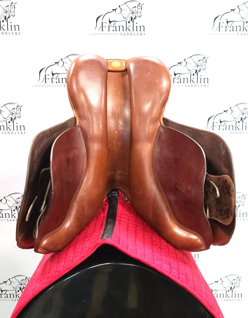 Bates Bates Caprilli Close Contact Jumping Saddle 17" Seat Consignment #831