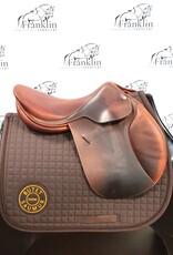 Used Butet 2007 L 17" Seat 1 Flap Standard Tree Gold Saddle Consignment #835