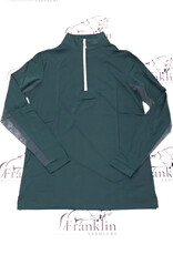 The Tailored Sportsman The Tailored Sportsman IceFil Long Sleeve Sun Shirt British Racing Green/White/Silver