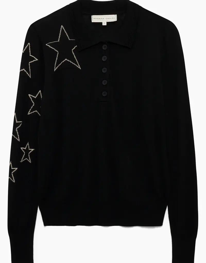 Hannah Childs Lifestyle Hannah Childs Starla Polo Sweater Pitch Black