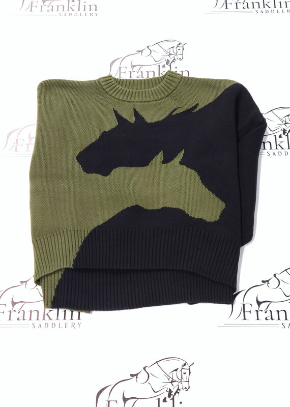 Hannah Childs Lifestyle Hannah Childs Harmony Crew Neck Sweater Dark Hunter/Black