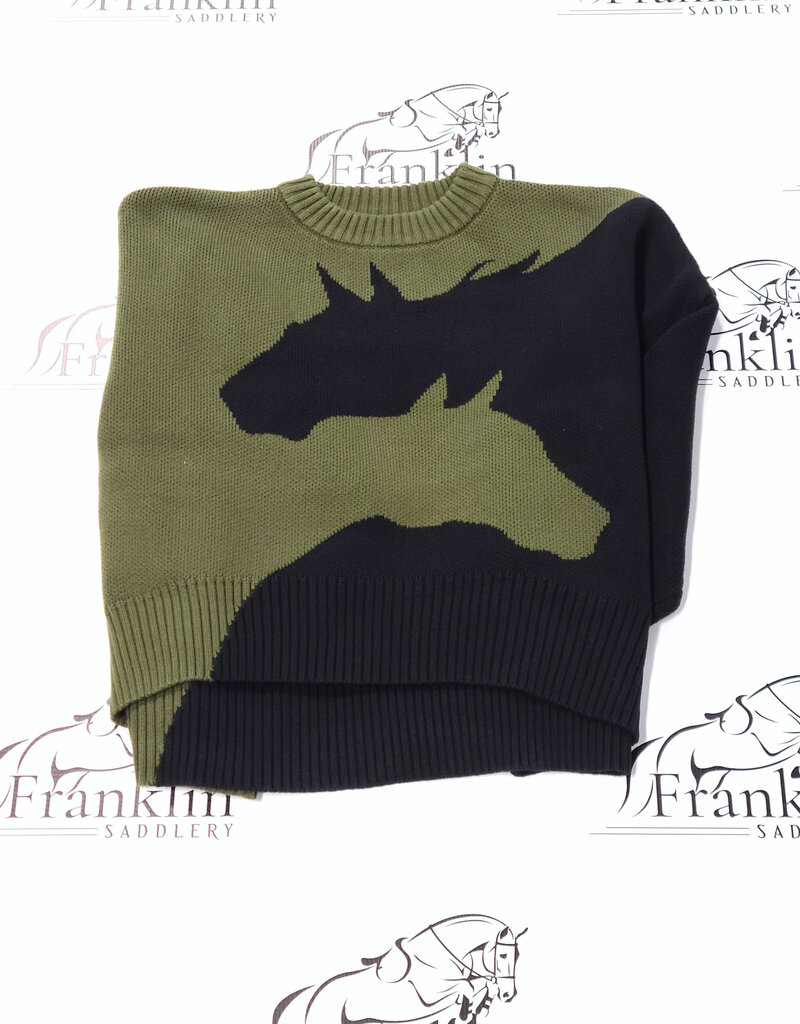 Hannah Childs Lifestyle Hannah Childs Harmony Crew Neck Sweater Dark Hunter/Black