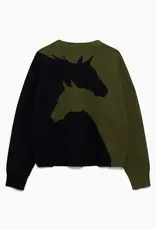 Hannah Childs Lifestyle Hannah Childs Harmony Crew Neck Sweater Dark Hunter/Black