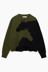 Hannah Childs Lifestyle Hannah Childs Harmony Crew Neck Sweater Dark Hunter/Black