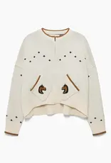Hannah Childs Lifestyle Hannah Childs Libby Zip Cardigan Biscotti
