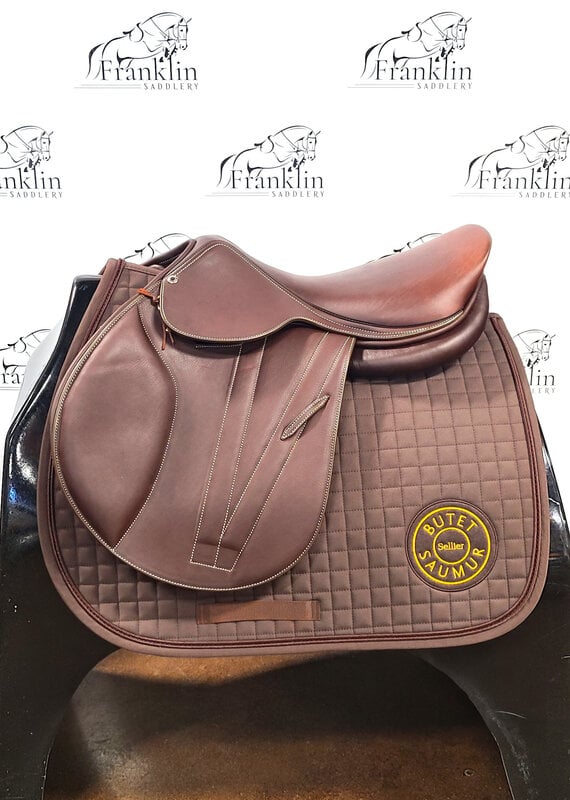 Butet Butet Premium Integrated M2 17" Seat 2.25 Flap Standard Tree Cachou Saddle