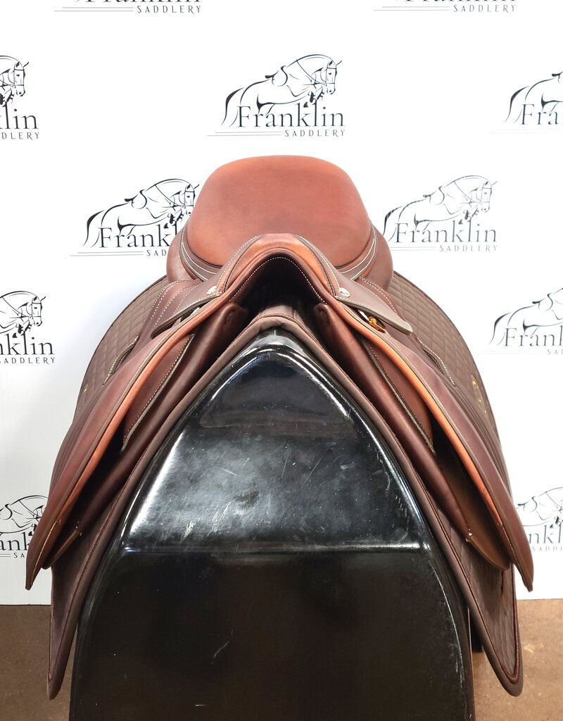 Butet Butet Premium Integrated P 17" Seat 2L Flap Standard Tree Gold Saddle