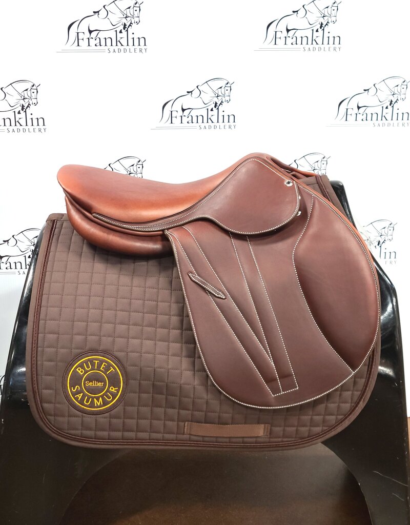 Butet Butet Premium Integrated P 17" Seat 2L Flap Standard Tree Gold Saddle