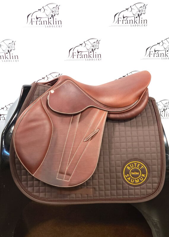 Butet Butet Premium L 17" Seat 2.5 Flap Standard Tree  UDTF Gold Saddle