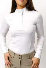 TKEQ TKEQ The Skylar Long Sleeve Competition Top Classic White
