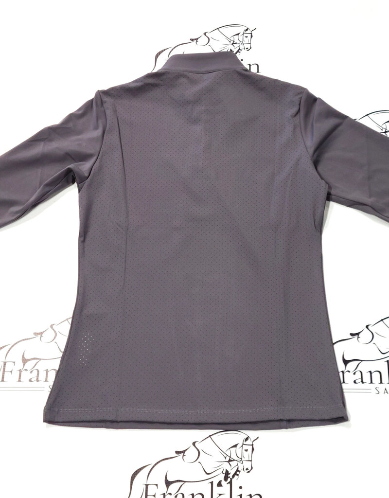 TKEQ TKEQ The Logan Perforated Long Sleeve Top Dappled