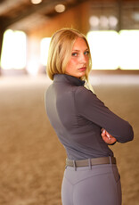 TKEQ TKEQ The Logan Perforated Long Sleeve Top Dappled