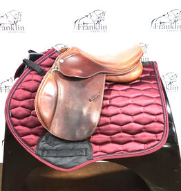 Pessoa Jumping Saddle 15.5" Seat Consignment #836