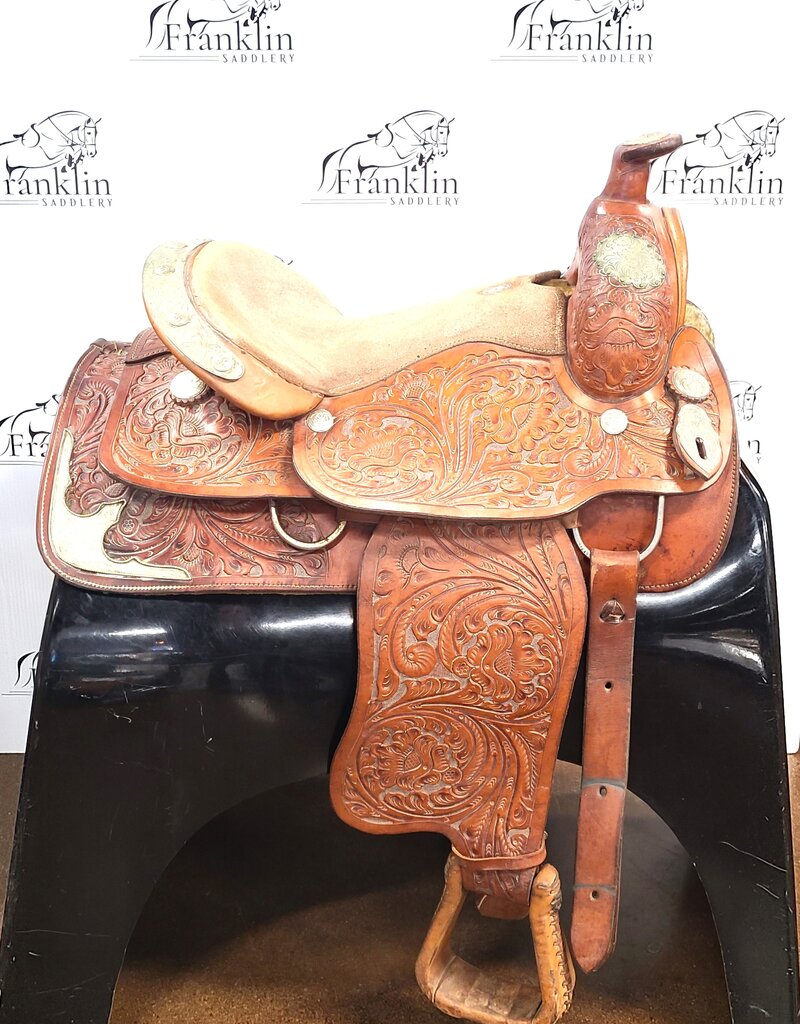 Buffalo Saddlery Western Show Saddle 16" Seat Consignment #837