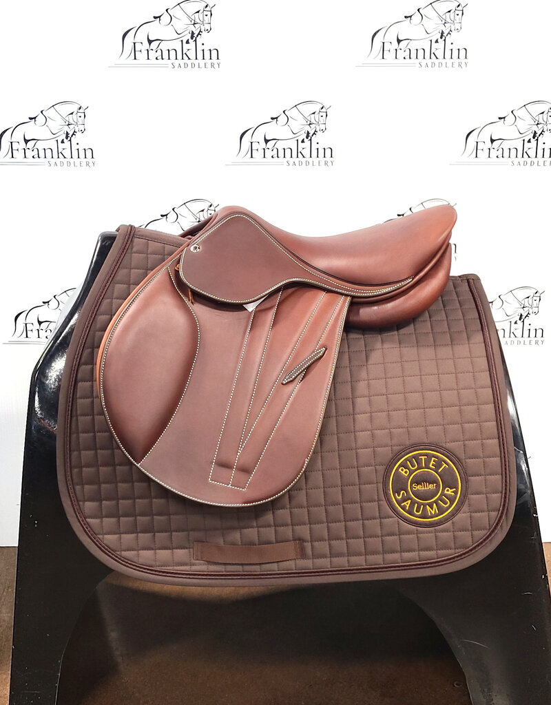 Butet Butet Premium Integrated L 15" Seat 1.5 Flap Standard Tree Gold Saddle