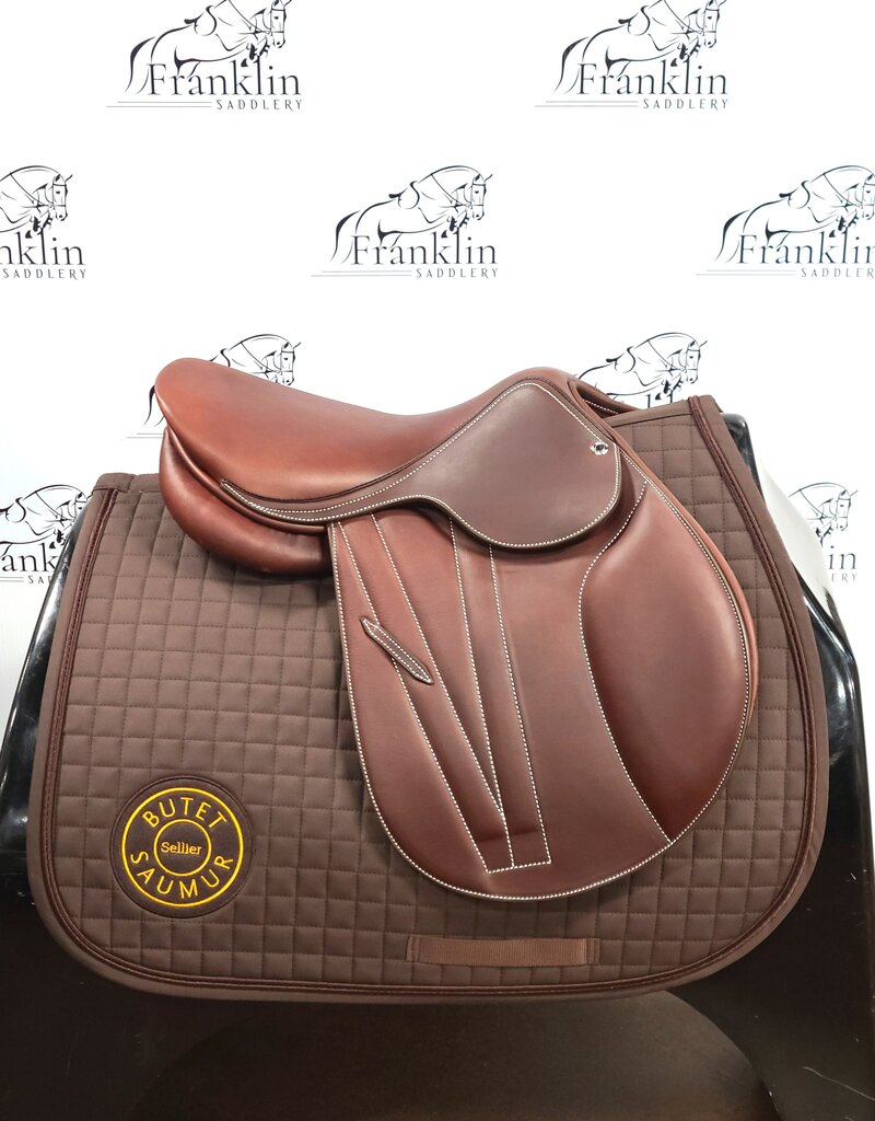 Butet Butet Premium Integrated L 15" Seat 1.5 Flap Standard Tree Gold Saddle