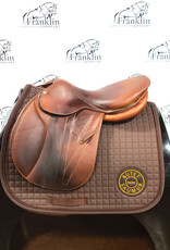 Butet Used 2021 Butet P 17" Seat 2 Flap Premium Non-Integrated Wide Tree Gold Saddle