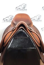 Butet Used 2021 Butet P 17" Seat 2 Flap Premium Non-Integrated Wide Tree Gold Saddle