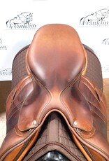 Butet Used 2021 Butet P 17" Seat 2 Flap Premium Non-Integrated Wide Tree Gold Saddle