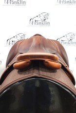 Butet Used 2021 Butet P 17" Seat 2 Flap Premium Non-Integrated Wide Tree Gold Saddle