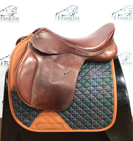 Bates Caprilli Close Contact Saddle 19" Seat Wide Tree Consignment #842