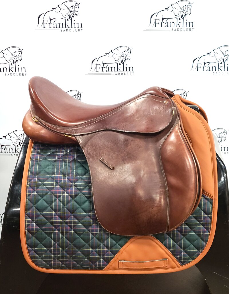 Bates Caprilli Close Contact Saddle 19" Seat Wide Tree Consignment #842