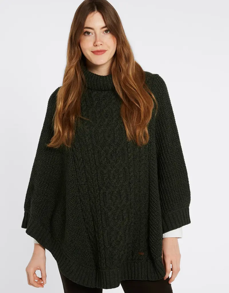 Dubarry Dubarry Kilronan Women's Irish Knit Merino Poncho