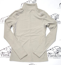 TKEQ TKEQ The 'Chloe' High Collar Technical Top Silver