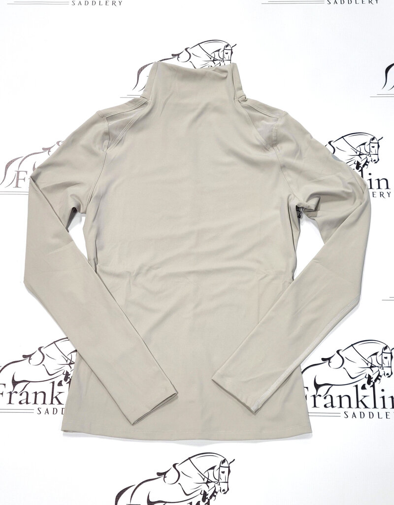 TKEQ TKEQ The 'Chloe' High Collar Technical Top Silver