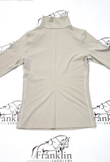 TKEQ TKEQ The 'Chloe' High Collar Technical Top Silver