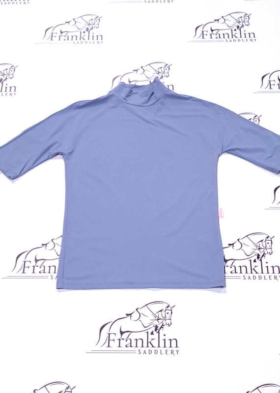 The Tailored Sportsman The Tailored Sportsman Mock Neck Short Sleeve Sun Shirt Hazy