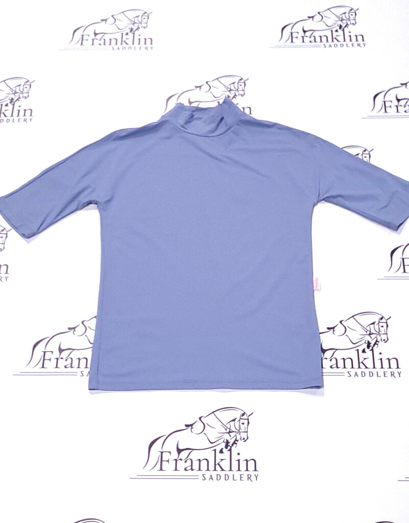 The Tailored Sportsman The Tailored Sportsman Mock Neck Short Sleeve Sun Shirt Hazy