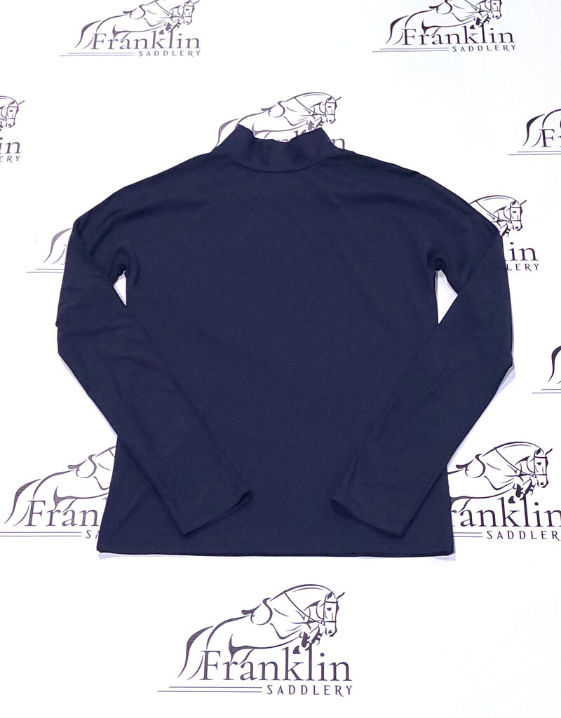 The Tailored Sportsman The Tailored Sportsman Mock Neck Long Sleeve Sun Shirt Navy