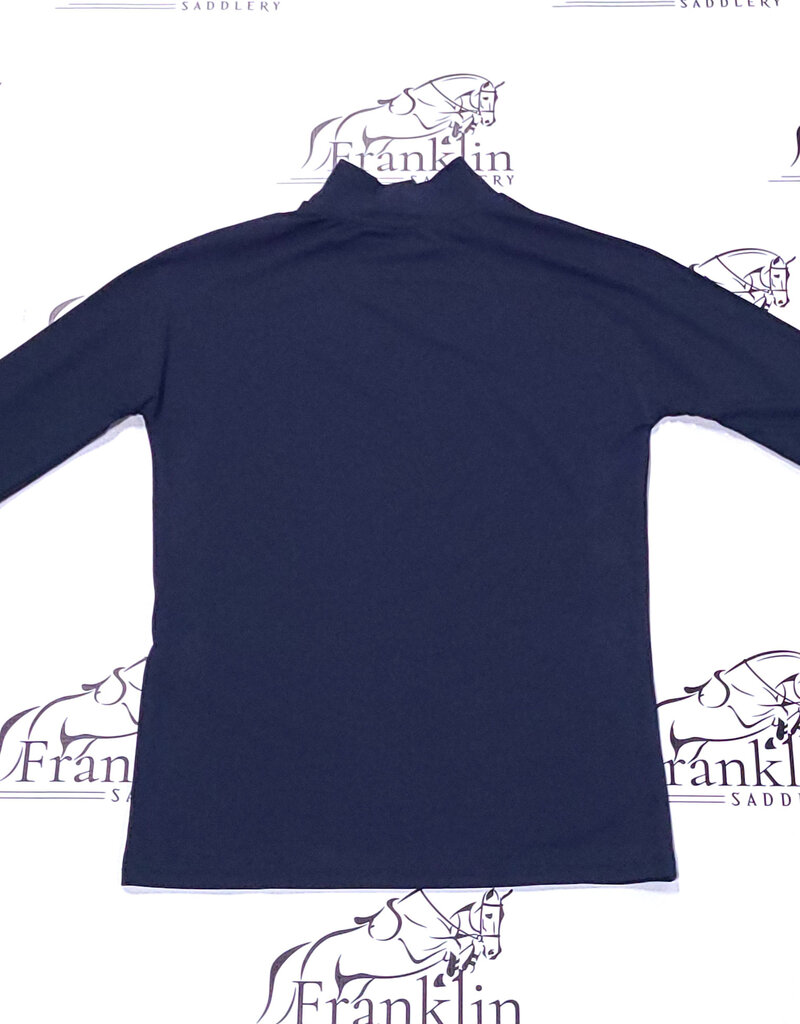 The Tailored Sportsman The Tailored Sportsman Mock Neck Long Sleeve Sun Shirt Navy
