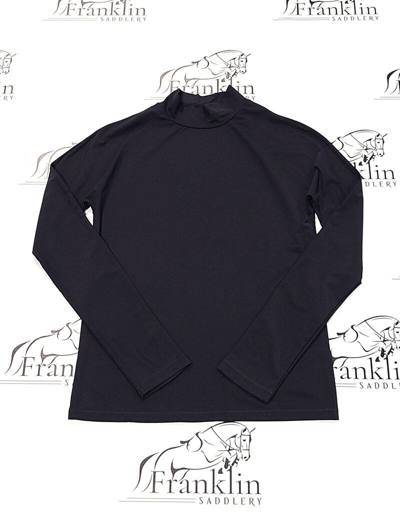 The Tailored Sportsman The Tailored Sportsman Mock Neck Long Sleeve Sun Shirt Black