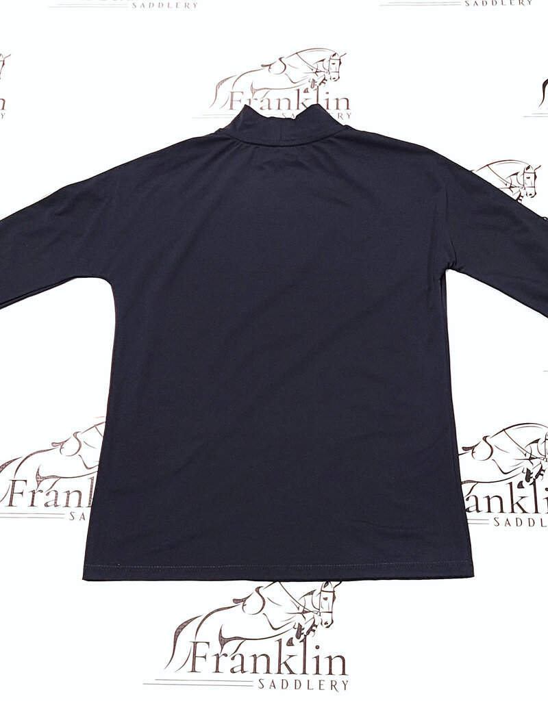 The Tailored Sportsman The Tailored Sportsman Mock Neck Long Sleeve Sun Shirt Black