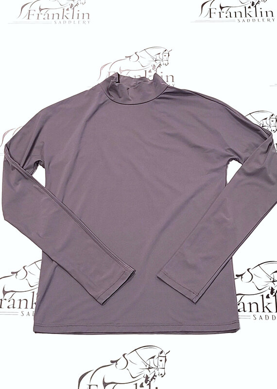 The Tailored Sportsman The Tailored Sportsman Mock Neck Long Sleeve Sun Shirt Ash