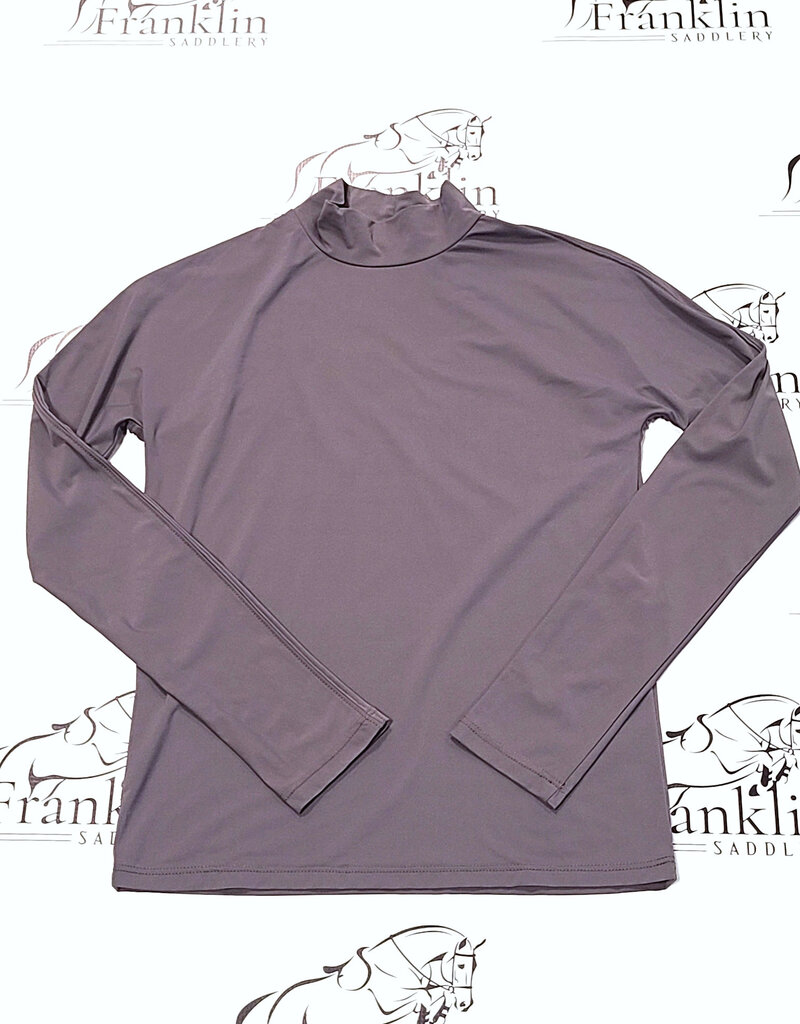 The Tailored Sportsman The Tailored Sportsman Mock Neck Long Sleeve Sun Shirt Ash