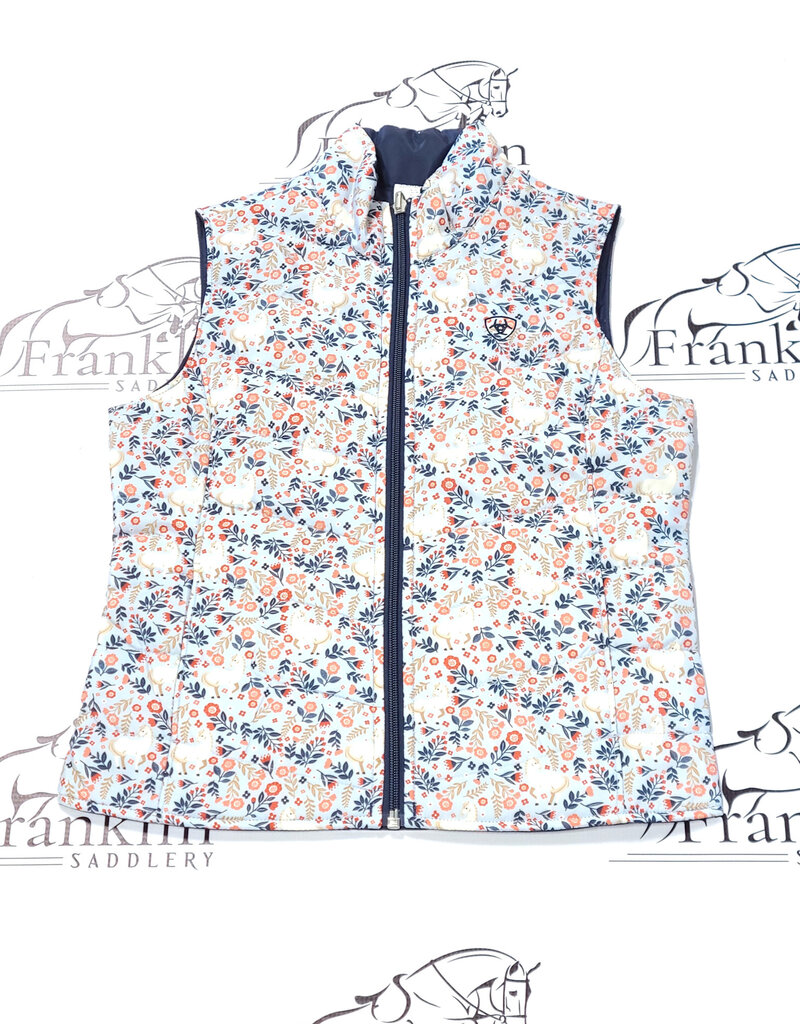 Ariat Ariat Youth Bella Reversible Insulated Vest Posey Pony Print