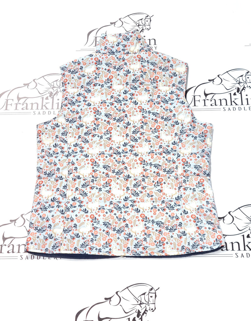 Ariat Ariat Youth Bella Reversible Insulated Vest Posey Pony Print