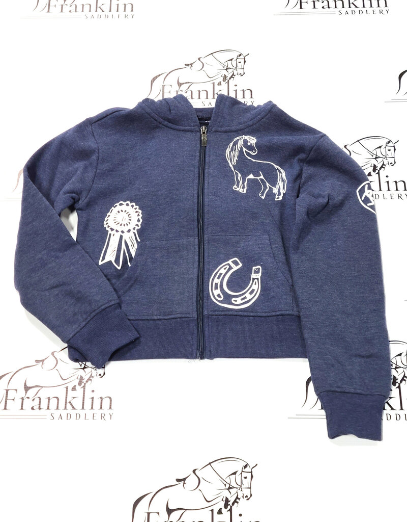 Ariat Ariat Youth Spiffy Full Zip Sweatshirt Navy Heather